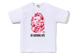 BAPE ABC Camo By Bathing Ape Tee White Pink