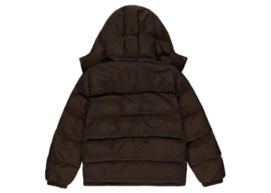 Trapstar Irongate Detachable Hooded Puffer Jacket Brown