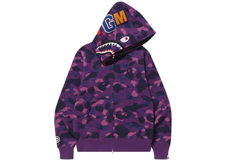 Purple outlets Bape Hoodie