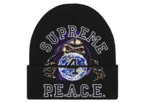 Czapka Zimowa Supreme Peace Embroidered Beanie Black