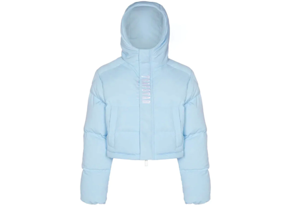 Trapstar Women's Decoded Hooded Puffer 2.0 Ice Blue