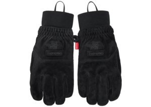 Rękawiczki Supreme x The North Face Suede Gloves Black