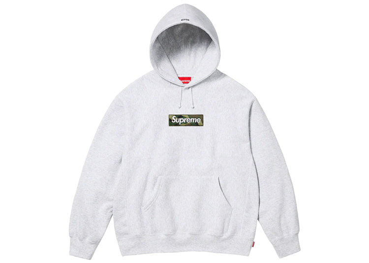 Supreme Box Logo Hooded Sweatshirt (FW23) Ash Grey