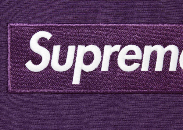 Supreme Box Logo Hooded Sweatshirt (FW23) Dark Purple 1
