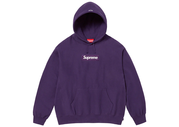 Supreme Box Logo Hooded Sweatshirt Fw23 Dark Purple Krk Kicks 7064