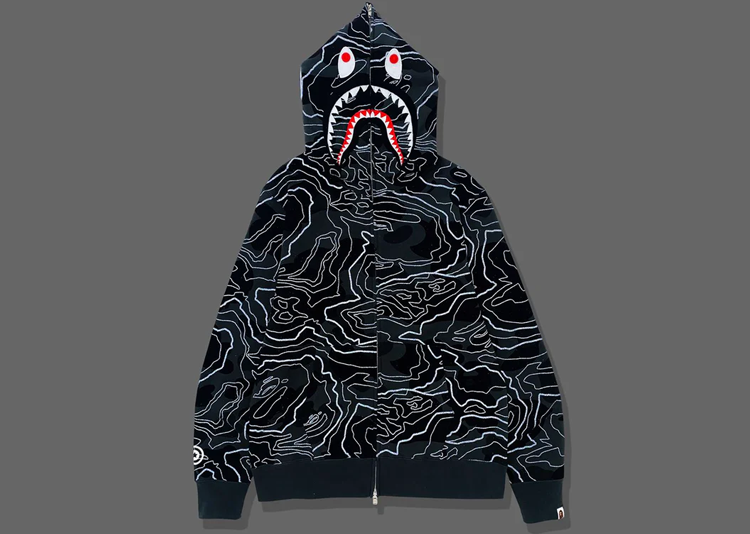 Bape reflective hoodie on sale