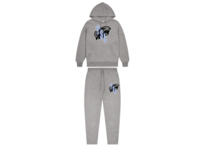 Trapstar TSL Shooters Hooded Tracksuit Grey Ice Blue