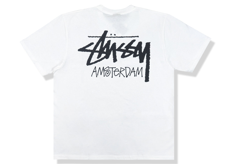 Stussy Amsterdam Tee White - KRK KICKS