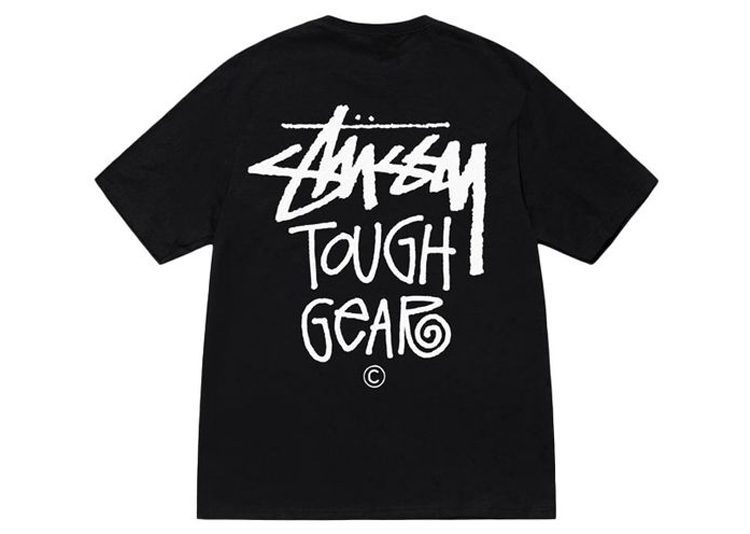 Stussy Tough Gear Tee Black - KRK KICKS