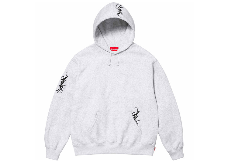 Supreme Tag Hooded Sweatshirt (SS24) Ash Grey - KRK KICKS